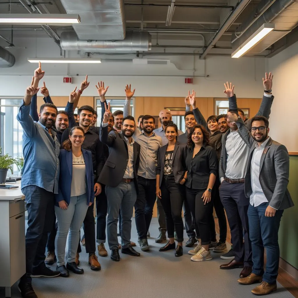 Equipo Innovatech celebrando